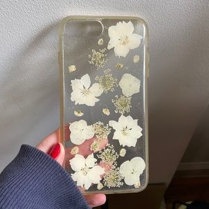 pressed flower iphone case